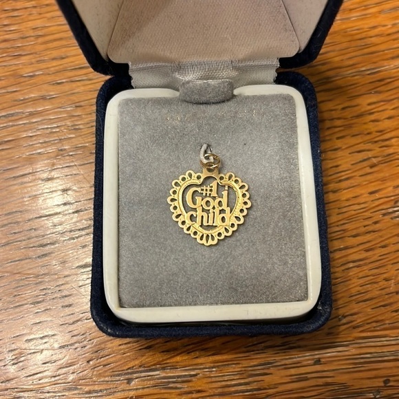 Gold charm. #1 God Child - Picture 1 of 3